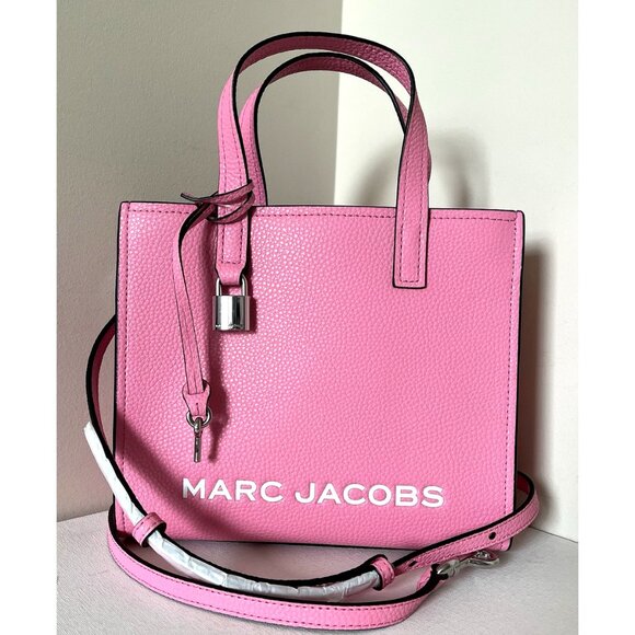 New Marc Jacobs Mini Grind Leather Tote Petal Pink - Picture 1 of 5